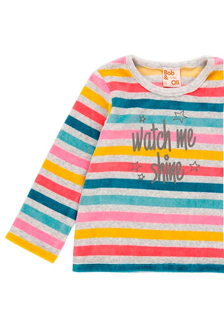 Pyjama en velours pour fille - organique