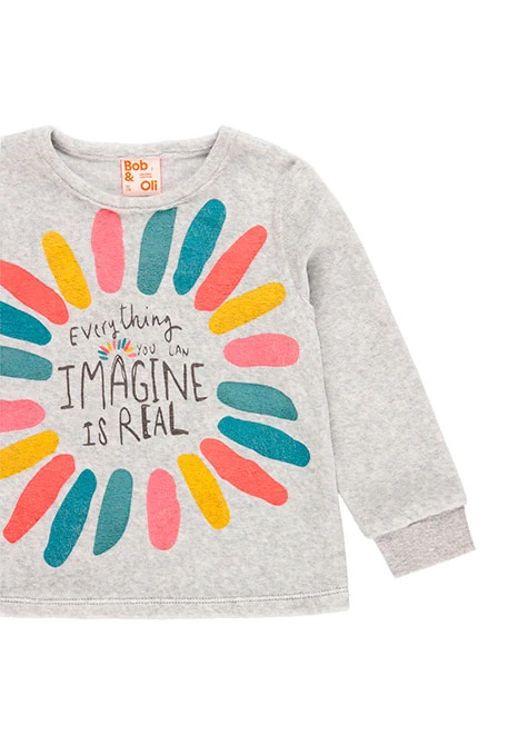 Pyjama en velours pour fille - organique