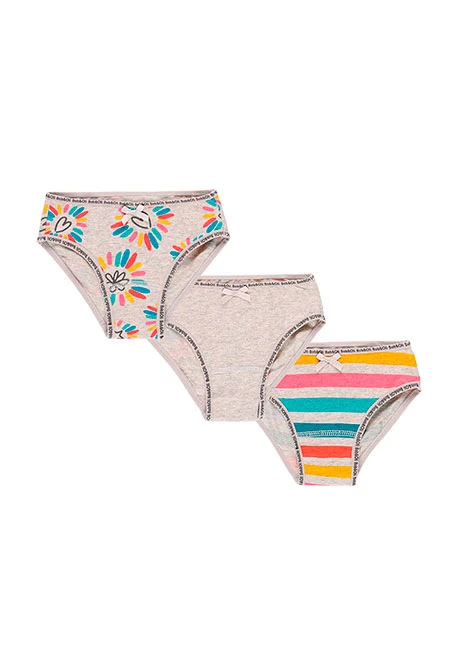 Pack de 3 culottes pour fille - organique