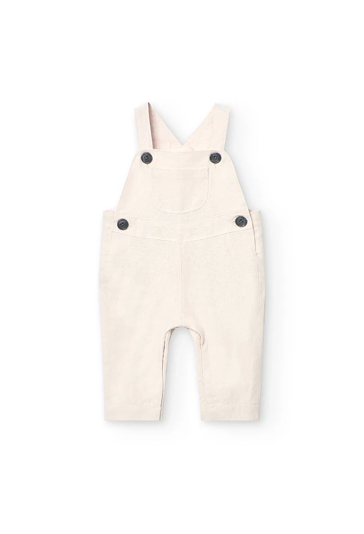 Ensemble en lin tricoté pour bébé garçon couleur beige