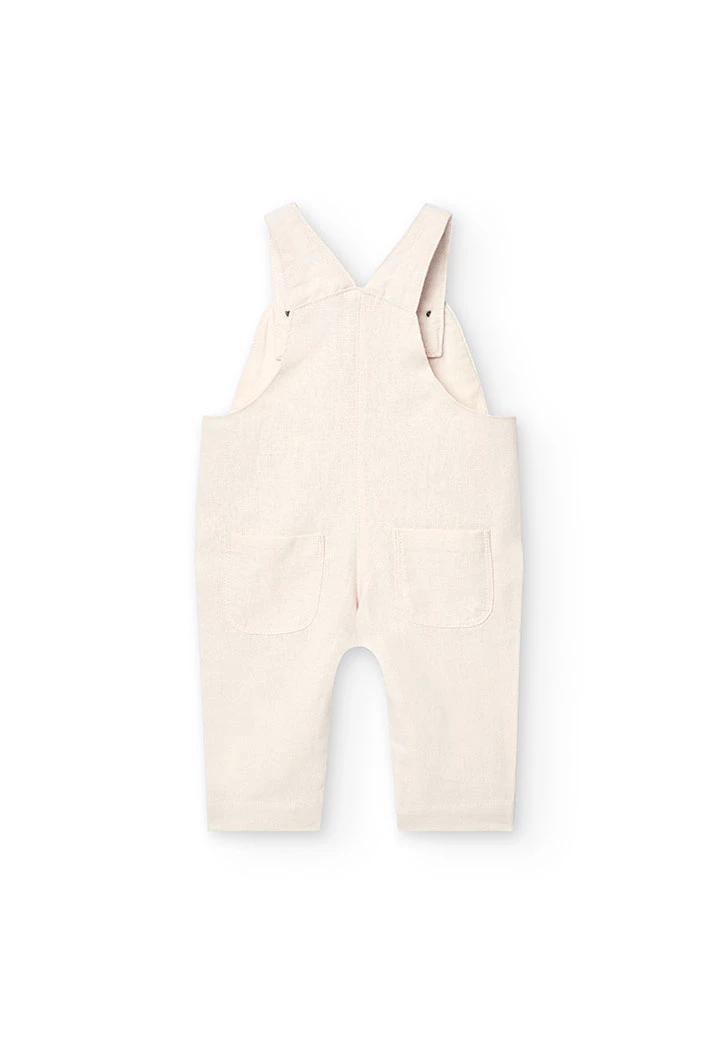 Ensemble en lin tricoté pour bébé garçon couleur beige