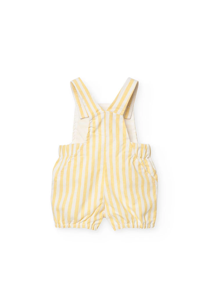 Ensemble en maille pour bébé garçon en jaune et blanc