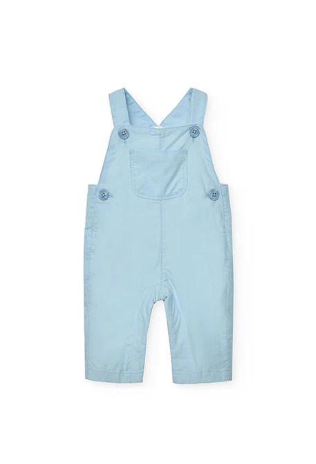 Ensemble bébé tricot bleu à carreaux