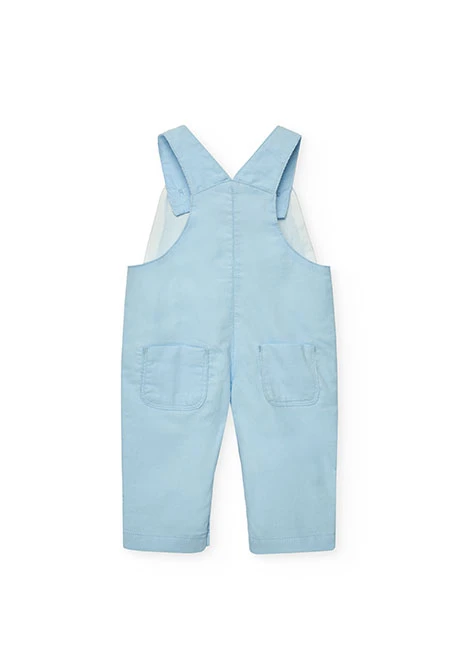 Ensemble bébé tricot bleu à carreaux
