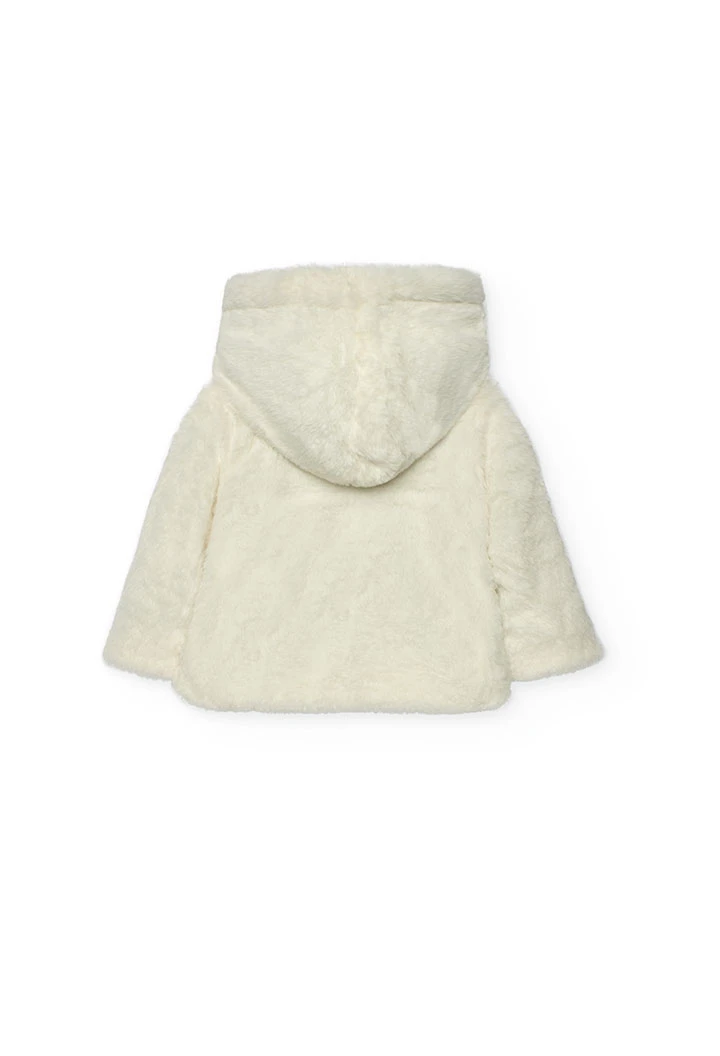 Veste réversible pour bébé bleu ciel et blanc