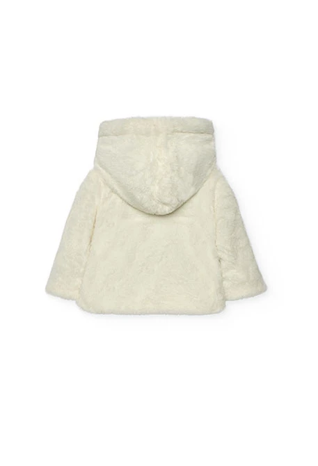 Reversible baby jacket sky blue white
