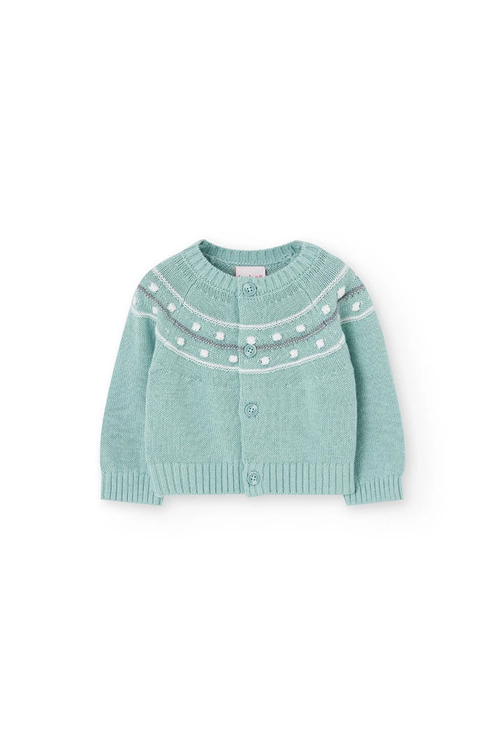 Babyjacke in Wassergrün
