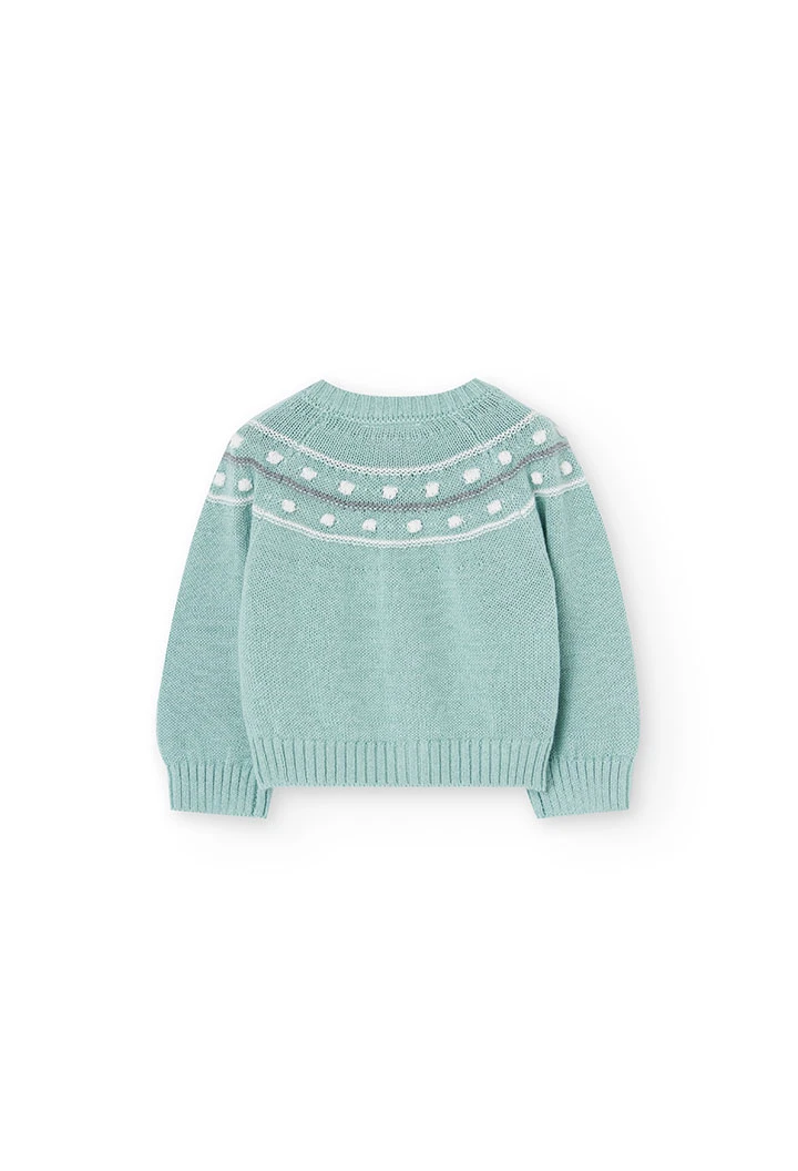 Veste bébé vert d´eau