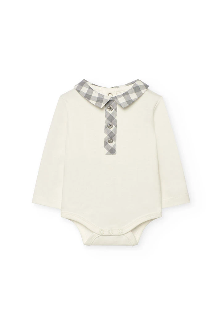 Ensemble bébé en tricot gris