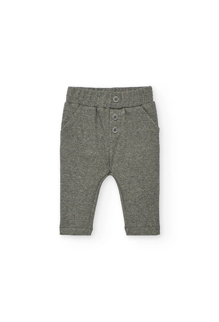 Grey knitted baby set