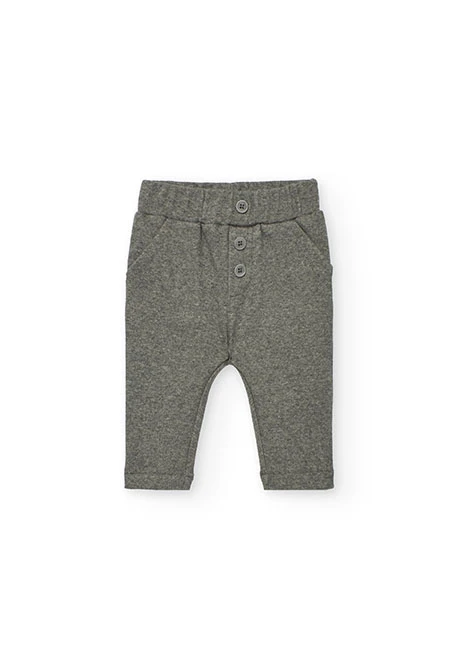 Ensemble bébé en tricot gris