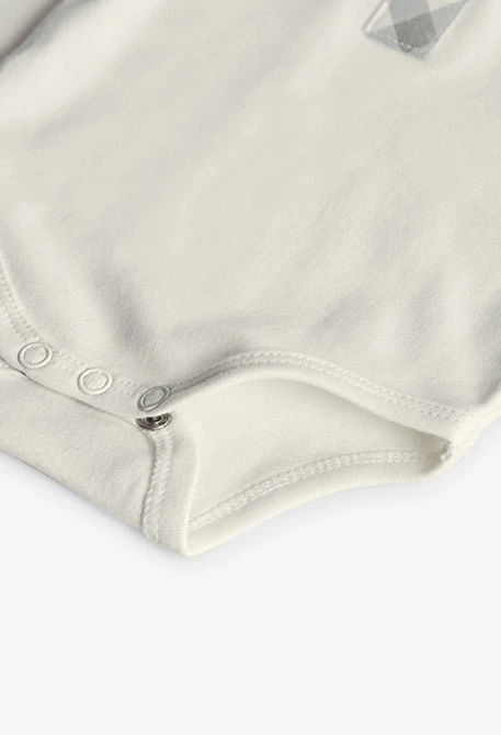 Conjunto bebé de punto gris