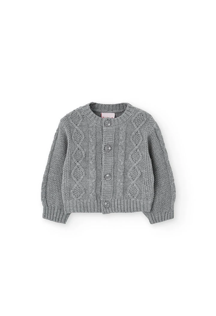 Veste bébé gris foncé