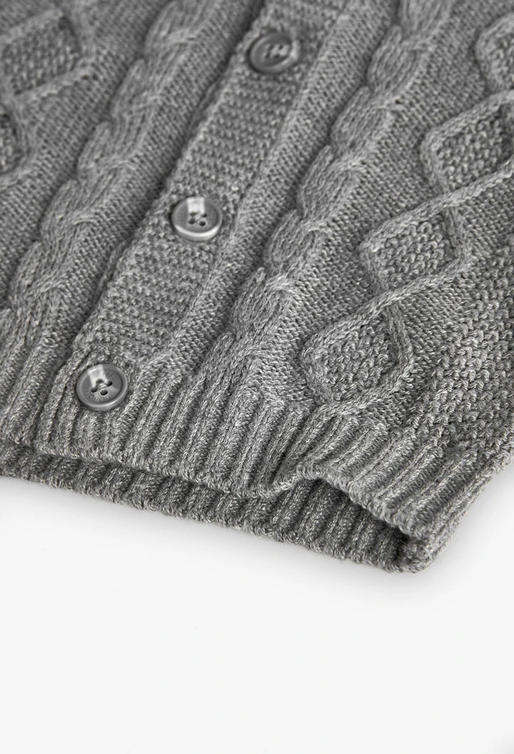 Dunkelgraue Babyjacke