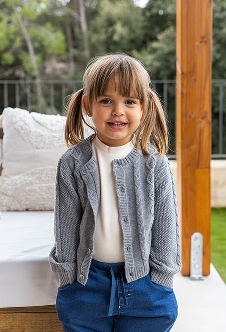 Chaqueta bebé gris oscuro