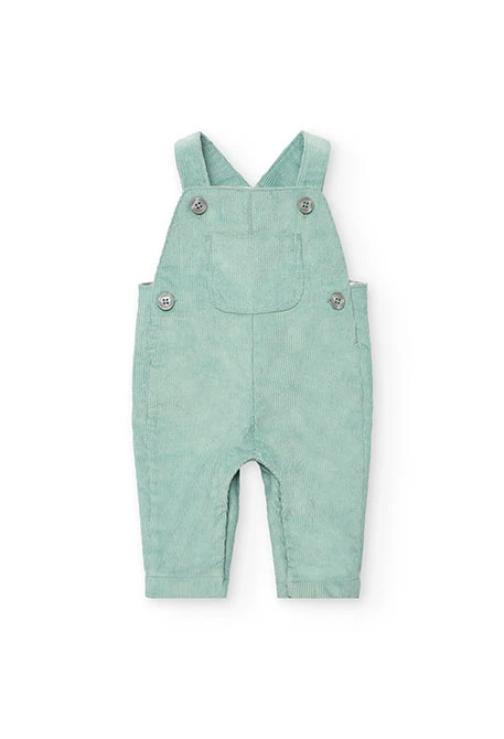 Green checked baby outfit