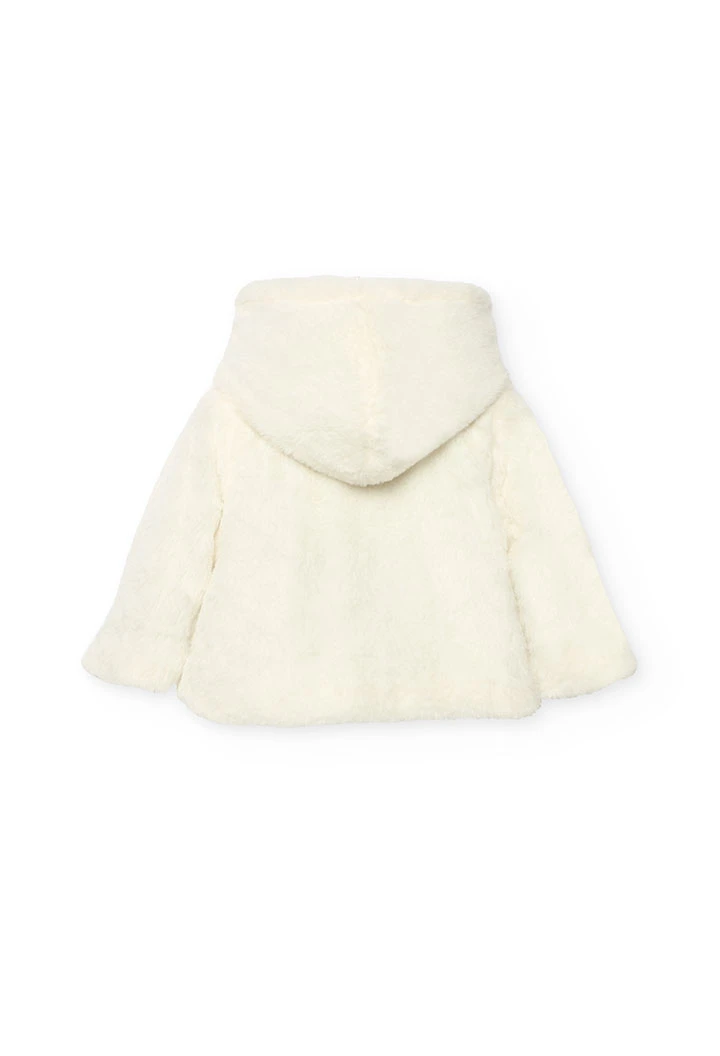 Veste bébé réversible gris foncé et blanc