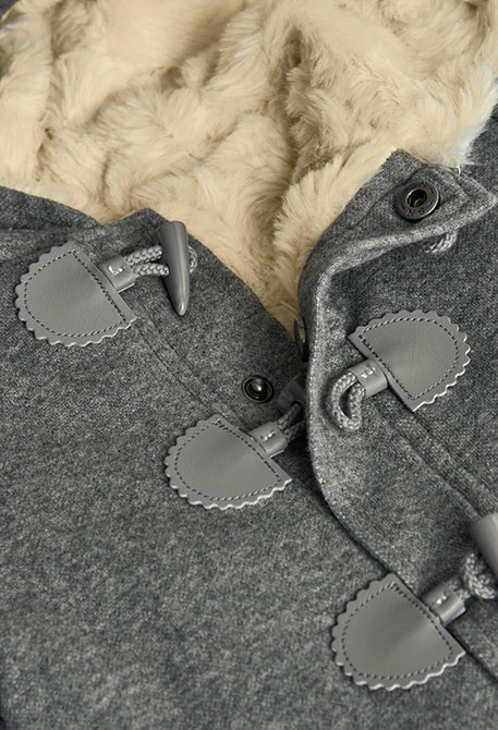 Strickjacke Baby Grau