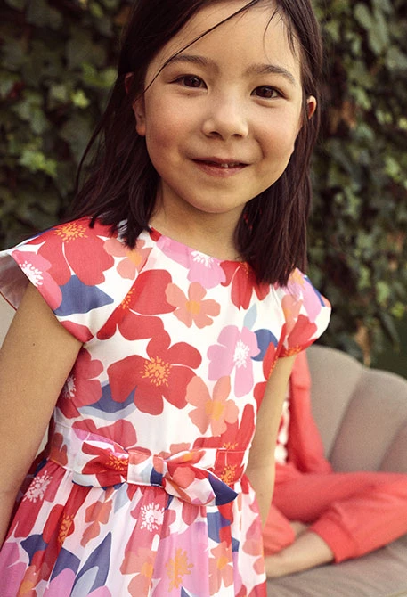 Vestido estampado flores