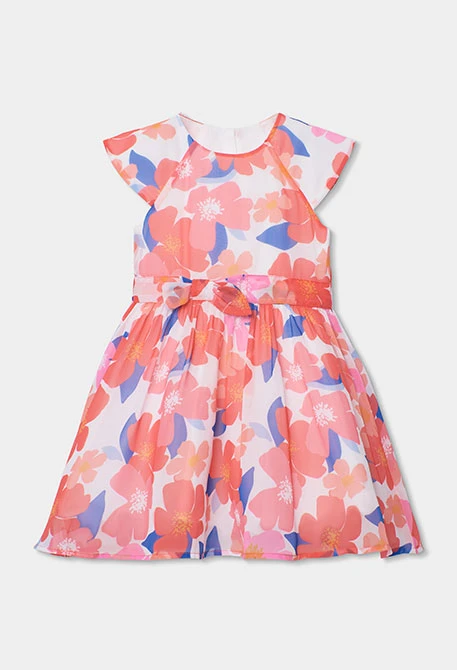 Flower printed dress