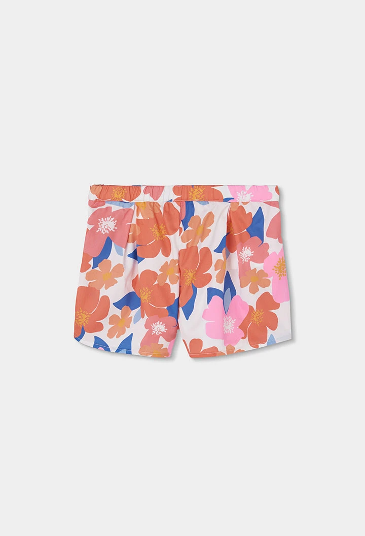Calções estampados com flores