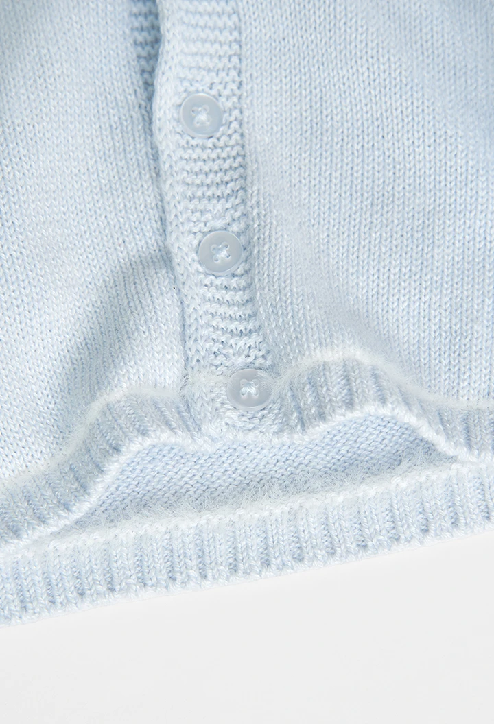 Knitwear jacket for baby boy -BCI