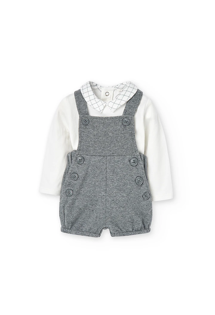 Pack en tricot bi matiere pour bébé garçon -BCI