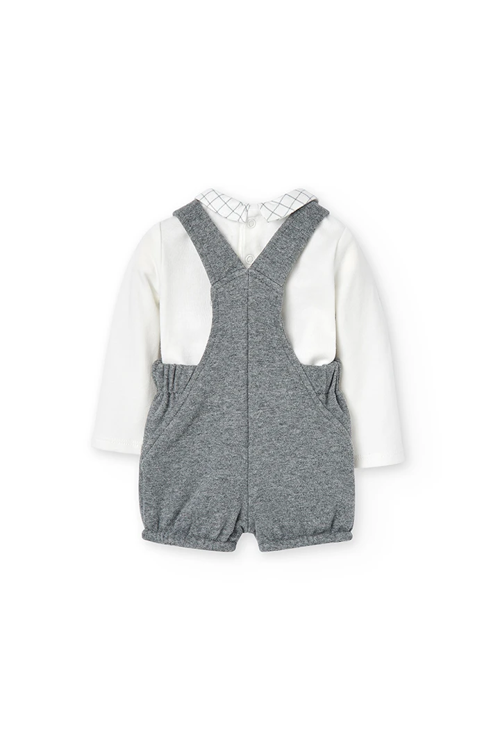 Pack en tricot bi matiere pour bébé garçon -BCI