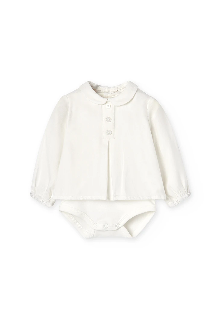 Chemise bi matiere pour bébé garçon -BCI