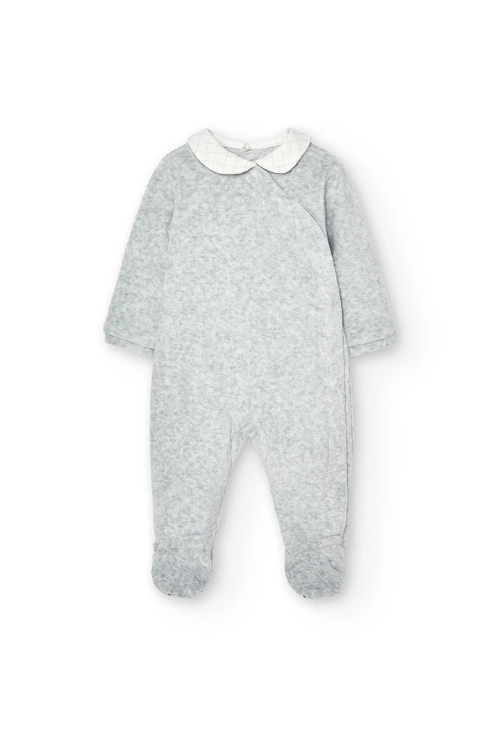 Grenouillere en velours pour bébé garçon -BCI