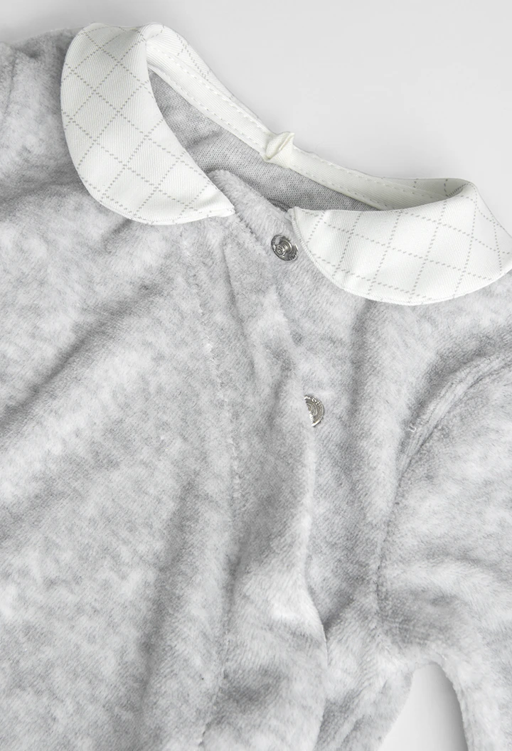 Strampelanzug velour für baby junge -BCI