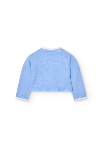Giacca in tricot da neonato blu