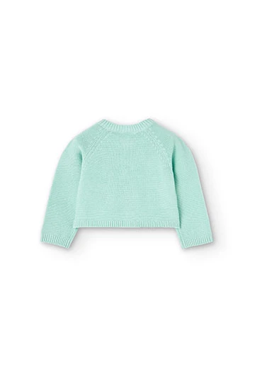 Green baby knit jacket