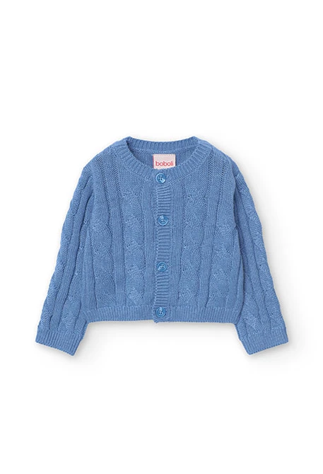 Strickjacke für Baby-Jungen in Blau