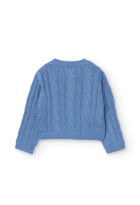 Strickjacke für Baby-Jungen in Blau