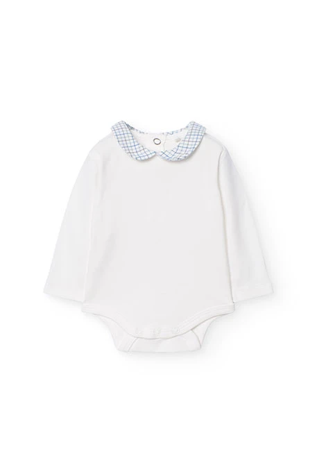 Ensemble de body avec salopette en coton pour bébé garçon en bleu