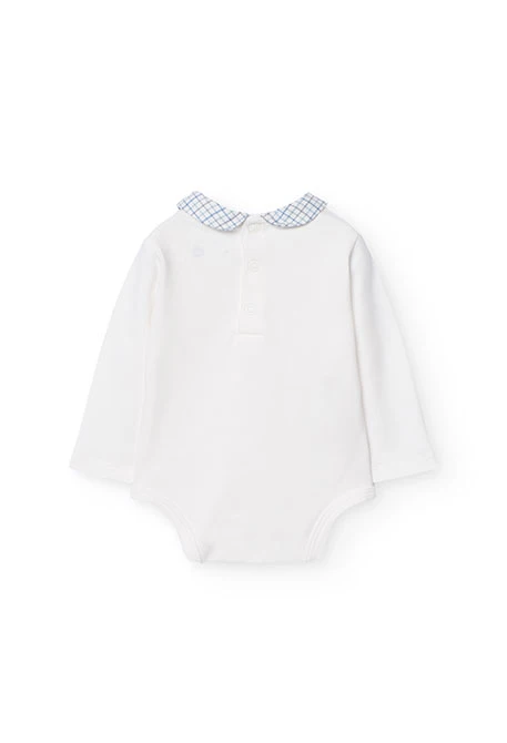 Ensemble de body avec salopette en coton pour bébé garçon en bleu