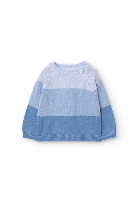 Maglione in tricot per bambino in colore blu