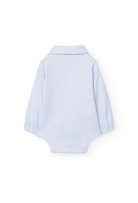 Ensemble de body avec pantalon en coton pour bébé garçon en bleu