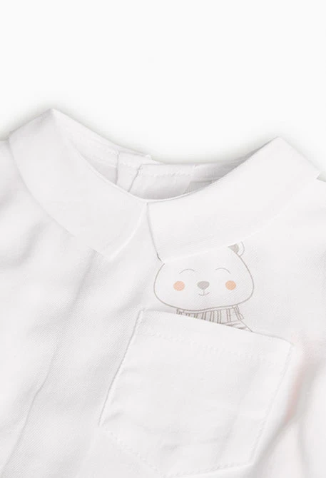 Ensemble chemise et pantalon pour bébé garçon avec imprimé à carreaux