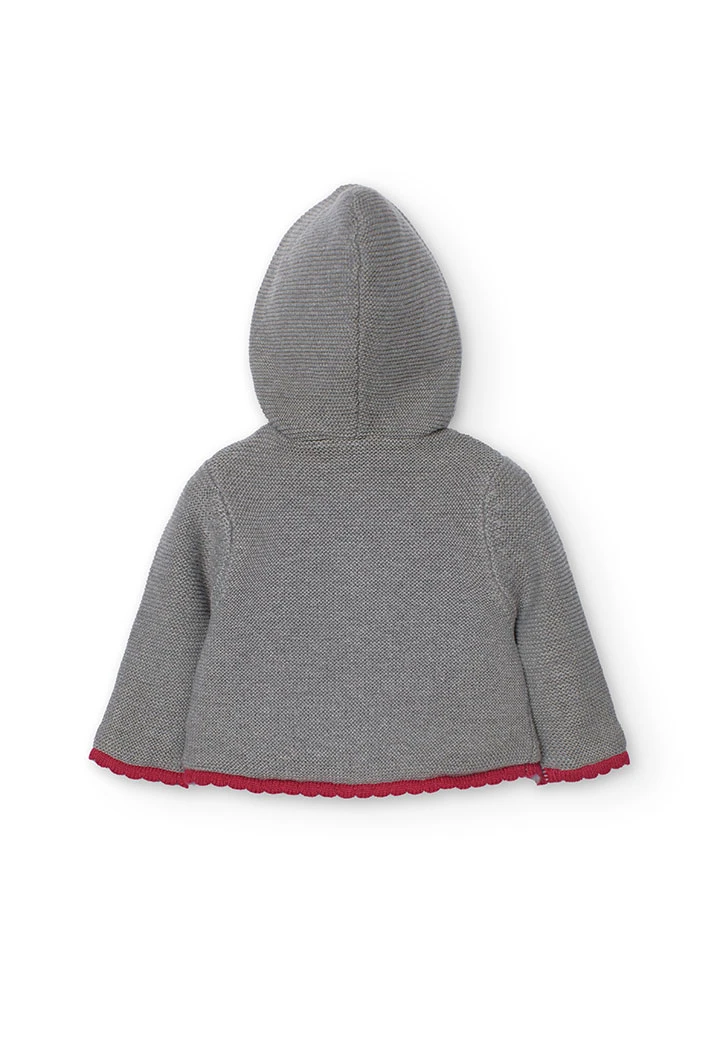 Strickjacke für Baby-Jungen in Grau