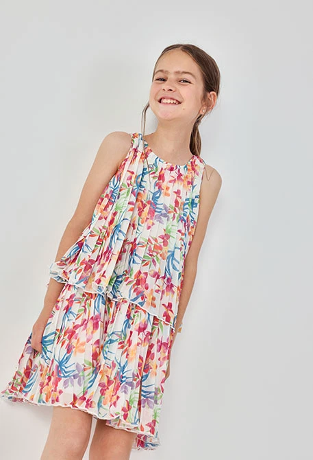 Robe imprimée feuilles