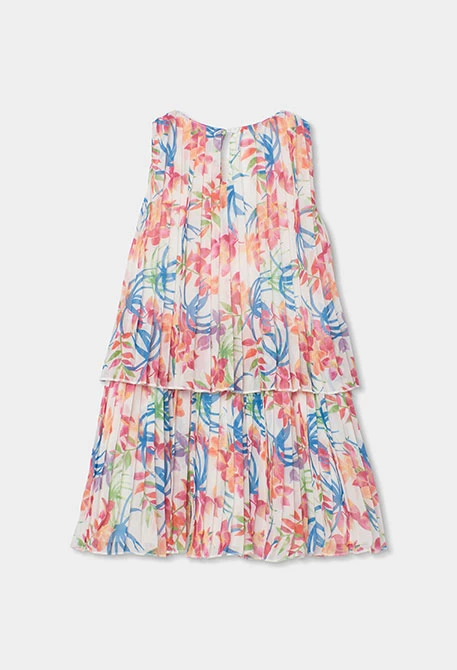 Vestido estampado folhas