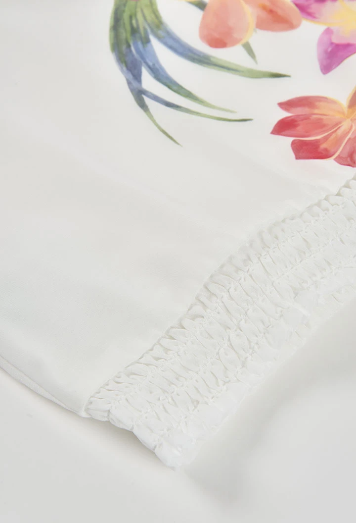 Blusa bambina fiori