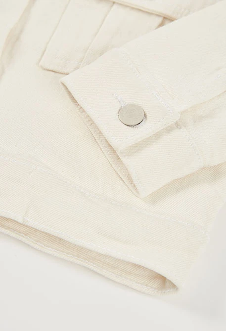 Giacca in twill per bambina con dettagli brillanti