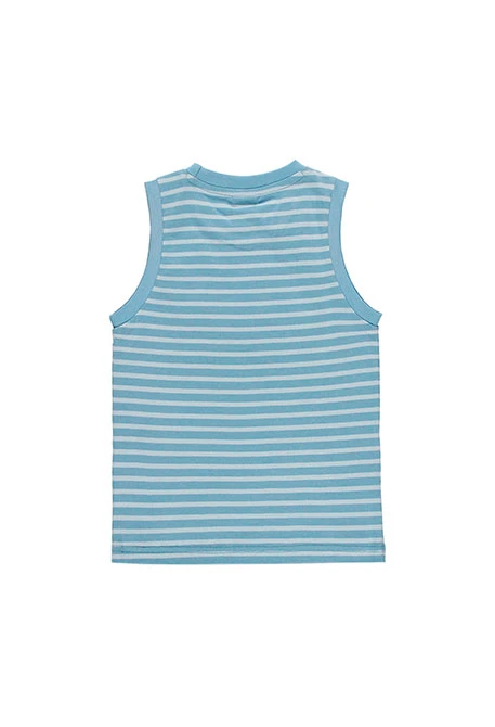 Pyjama en tricot à rayures - organique pour garçon