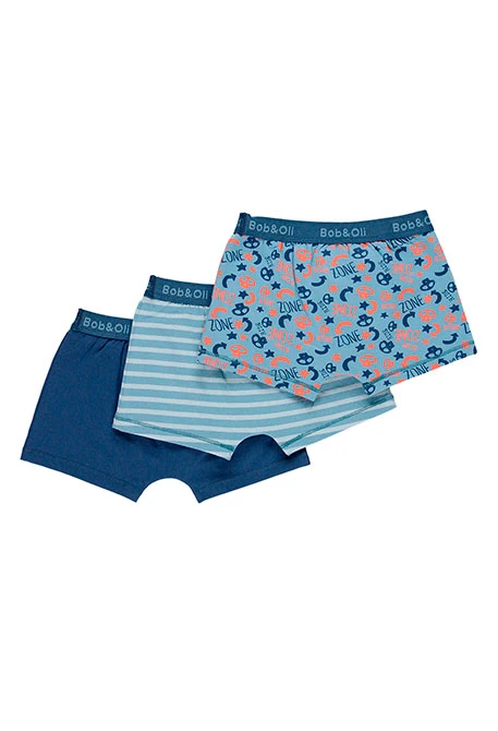 Pack de 3 boxers pour garçon - organique