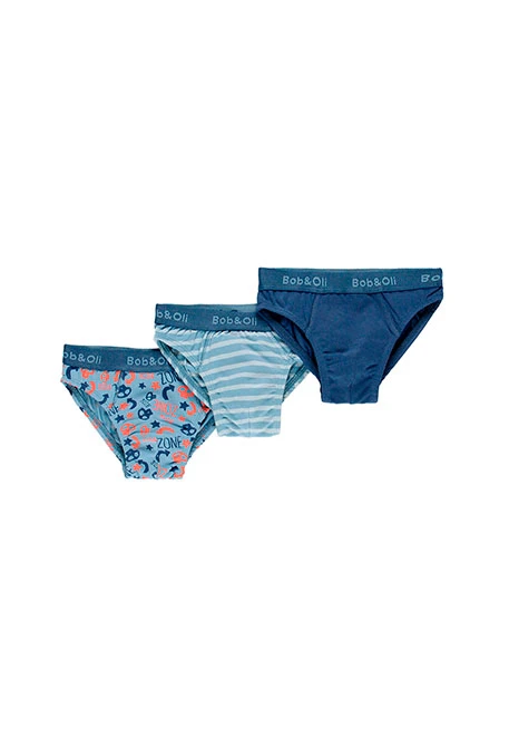 Pack de 3 slips pour garçon - organique