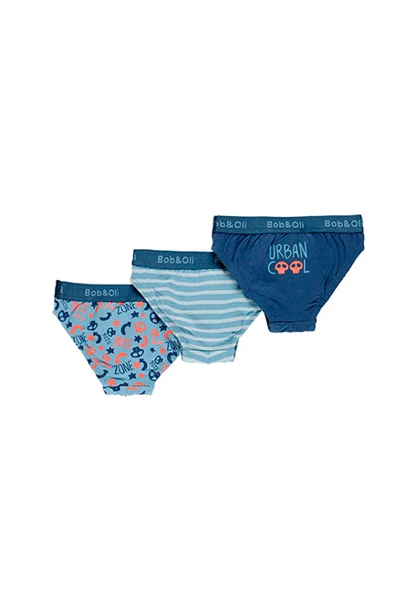 Pack de 3 slips pour garçon - organique