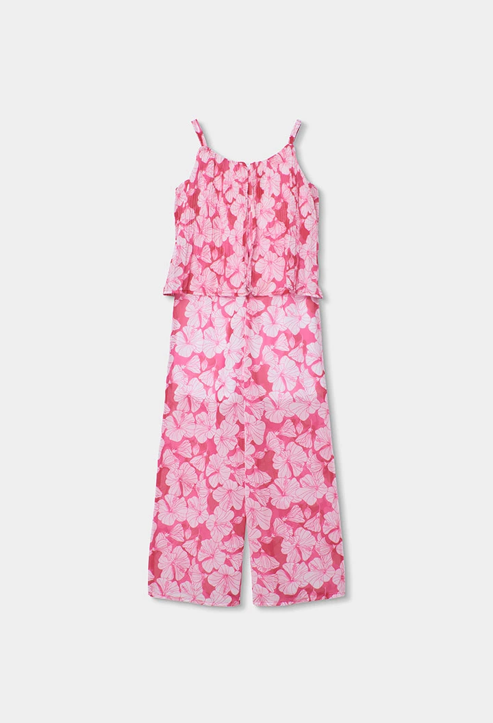 Macacão estampado rosa